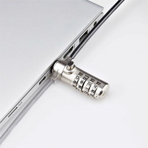 StarTech.com Slim Cable Lock For Notebook, Docking Station, Monitor, Projector - TAA Compliant - 2.01 m Cable - Resettable