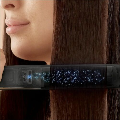 Panasonic Hair Straightener - 5 Heat Settings - Ceramic Plate - AC Supply Powered - Black