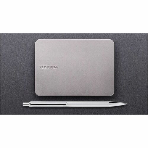 Toshiba Canvio Flex 2 TB Portable Hard Drive - 2.5" External - Silver - Smartphone, Tablet, Desktop PC Device Supported - 