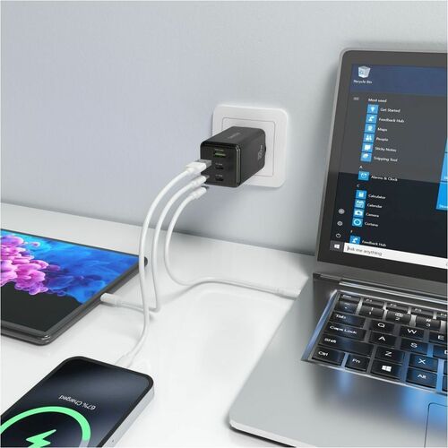 CARGADOR GAN 100W 2XUSB-C PD3.0 QC 4.0 QC 5.0 1XUSB-A QC 3.0