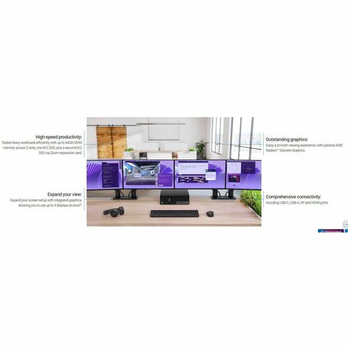 Dell Pro Slim QCS1250 Desktop Computer - Intel Core Ultra 7 265 - 16 GB - 512 GB PCI Express NVMe 4.0 SSD - Slim PC - Stan