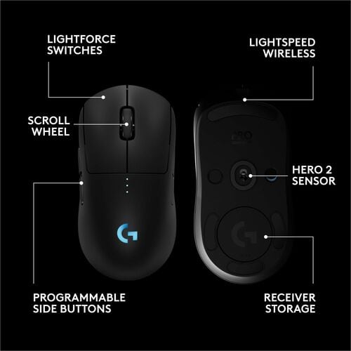 Vista 6 de PRO 2 Wireless Mouse - Black Logitech G