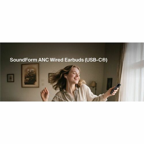 SOUNDFORM ANC IN-EAR HEADPHONES WITH CABLE USB-C WHITE
