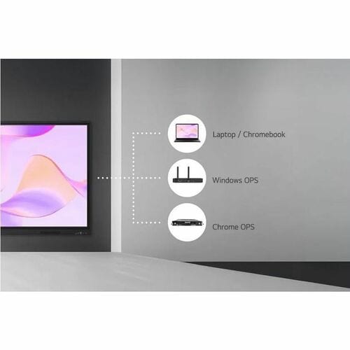 LG CreateBoard 65TR3BQ-B 1651 mm 4K UHD LCD Collaboration Display - Touchscreen - 16:9 Aspect Ratio - 3840 x 2160 - Direct
