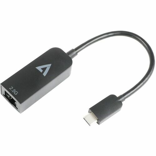 V7 V7UCRJ25G-BLK RJ-45/USB-C Network/Data Transfer Cable - Cable for Computer, Network Device - First End: 1 x USB Type C 