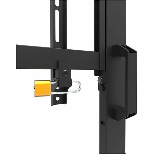 Neomounts Display Cart - 125 kg Load Capacity - 4 Casters - Steel - 1320 mm Width x 750 mm Depth x 1625 mm Height - Black 