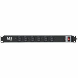 Eaton Tripp Lite Series 1U Rack-Mount Power Strip, 120V, 15A, 5-15P, 12 Outlets (6 Front-Facing, 6-Rear-Facing), 15 ft. (4