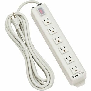 Eaton Tripp Lite Series Power It! 6-Outlet Power Strip, 15 ft. (4.57 m) Cord, 5-15P, Metal Housing - NEMA 5-15P - 6 NEMA 5