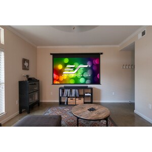 Elite Screens Spectrum - 100-inch Diag 4:3, Electric Motorized 4K/8K Ready Drop Down Projector Screen, Electric100V"