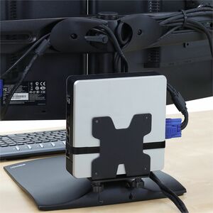 Ergotron Monitor Stand - Up to 61 cm (24") Screen Support - 28.12 kg Load Capacity - Desk - Steel, Aluminium - Black - For