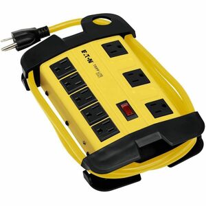 Eaton Tripp Lite Series Power It! 8-Outlet Safety Power Strip, 15 ft. (4.57 m) Cord, Hang Holes, Cord Wrap, Outlet Covers 