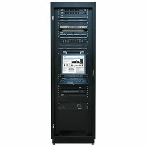 Eaton Tripp Lite Series 45U SmartRack Standard-Depth Server Rack Enclosure Cabinet with doors & side panels - 19" 45U