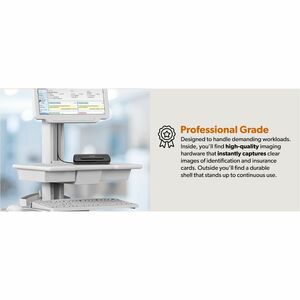Ambir PS667 Simplex A6 ID Card Scanner - 48 bit Color - 24 bit Grayscale