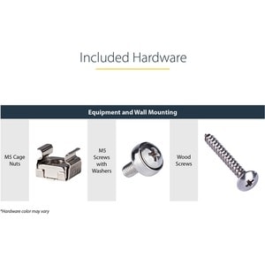 StarTech.com 1U 19in Steel Vertical Wall Mount Equipment Rack Bracket - Mount a server, network or telecommunications devi