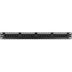 TRENDnet 24-Port Cat6 Unshielded Patch Panel, Wallmount or Rackmount, Compatible with Cat3,4,5,5e,6 Cabling, For Ethernet,