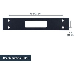 StarTech.com 2U 19in Hinged Wallmount Bracket for Patch Panels - Wall-mount a patch panel or network switch while providin