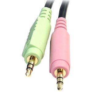 StarTech 6 ft 4-in-1 USB DisplayPort KVM Switch Cable - Connect high resolution DisplayPort® video, USB, and audio all in 