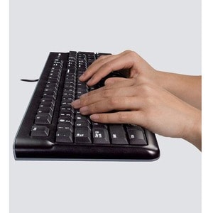 Logitech MK120 Desktop Corded Combo Set - USB Cable Keyboard - 104 Key - USB Cable Mouse - Optical - 1000 dpi - 3 Button -