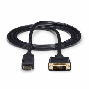 StarTech.com 6ft (1.8m) DisplayPort to DVI Cable, DisplayPort to DVI Adapter Cable, DP to DVI-D Converter, Replacement for