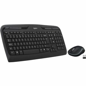 Logitech MK320 Wireless Keyboard and Mouse Combo for Windows, 2.4 GHz Wireless with a Nano USB-Receiver, Portable Mouse, M
