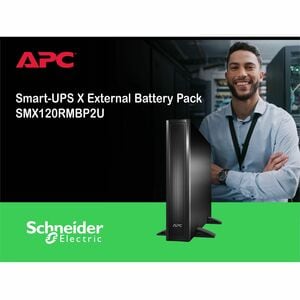 APC Smart-UPS X External Battery Pack, Rack/Tower 2U, 120Vdc, W/rail kit - 120 V DC - Lead Acid - Hot Swappable - 3 Year M