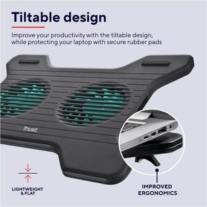 Trust 17805 Cooling Stand - 2 Fan(s)