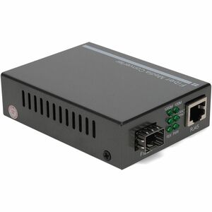 AddOn 10/100/1000Base-TX(RJ-45) to Open SFP Port Media Converter - 1 x Network (RJ-45) - Multi-mode, Single-mode - 10/100/