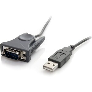 StarTech.com Cable Adaptador de 0.9m USB a Serial Serie DB9 DB25 RS232 - Gris