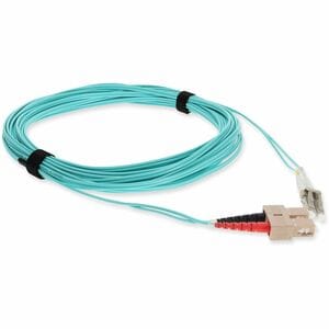 AddOn 3m LC (Male) to SC (Male) Aqua OM3 Duplex Fiber OFNR (Riser-Rated) Patch Cable - 100% compatible and guaranteed to work