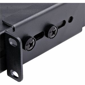 StarTech.com 1U 4-Post 19.5 to 38in Adjustable Mounting Depth Rack Mount Shelf - Heavy Duty Fixed Rack Shelf - 330 lb / 15