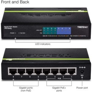 TRENDnet GREENnet TPE-TG44g 8 Ports Ethernet Switch - Gigabit Ethernet - 10/100/1000Base-T - New - TAA Compliant - 2 Layer