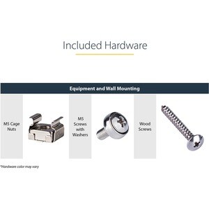 StarTech.com 1U Wall Mount Patch Panel Bracket â€" 19 in â€" Steel - Vertical Mounting Bracket for Networking and Data Equ