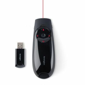 Kensington Presenter Expert Mouse - Radio Frequency - USB - Laser - 4 Button(s) - Black - Wireless - 50 m - 2.40 GHz