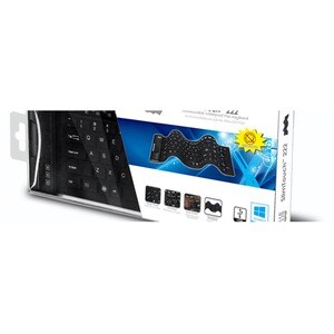 Adesso Antimicrobial Waterproof Flex Keyboard (Compact Size) - Cable Connectivity - USB Interface - 108 Key Home Page, Ema