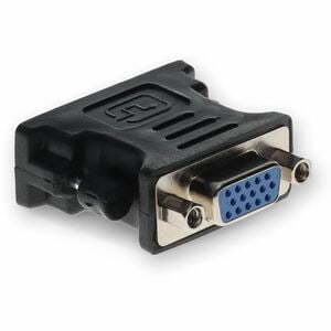 DVI-I (29 pin) Male to VGA Female Black Adapter For Resolution Up to 1920x1200 (WUXGA) - 100% compatible and guaranteed to