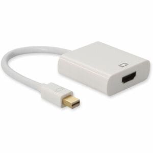 Mini-DisplayPort 1.1 Male to HDMI 1.3 Female White Adapter For Resolution Up to 2560x1600 (WQXGA) - 100% compatible and gu