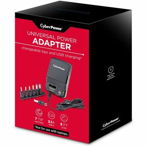 CyberPower CPUAC1U1300 Universal Power Adapter with multiple tips - 1300 mA, 3 VDC, 4.5 VDC, 5 VDC, 6 VDC, 7.5 VDC, 9 VDC,
