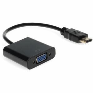 AddOn 5-Pack of HDMI 1.3 Male to VGA Female Black Active Adapters For Resolution Up to 1920x1200 (WUXGA) - HDMI/VGA Video 