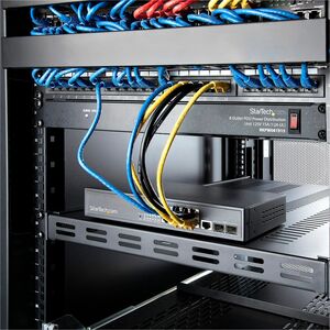 StarTech.com 1U 4-Post 19.5 to 38in Adjustable Mounting Depth Vented Rack Mount Shelf - Heavy Duty Fixed Rack Shelf - 330l
