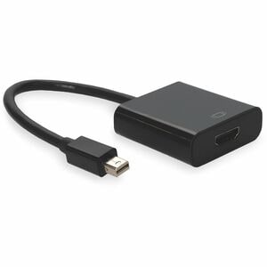 Mini-DisplayPort 1.1 Male to HDMI 1.3 Female Black Adapter For Resolution Up to 2560x1600 (WQXGA) - 100% compatible and gu