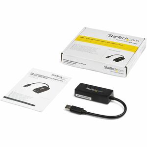 StarTech.com Adaptador de Red Ethernet USB 3.0 - Adaptador NIC con Soporte para USB - USB a RJ45 - con Puerto USB de Paso 