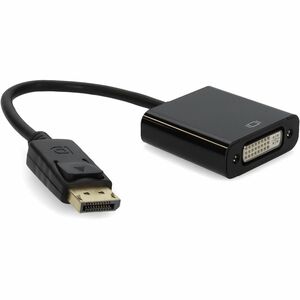 AddOn DisplayPort to DVI Dual Link Active Video Converter - Male to Female Dongle - 8" DisplayPort/DVI Video Cable for Vid
