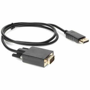 AddOn 3ft DisplayPort 1.2 Male to VGA Male Black Cable For Resolution Up to 1920x1200 (WUXGA) - 3 ft DisplayPort/VGA Video