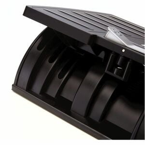 Fellowes Office Suites™ Adjustable Footrest - 30° Tilt - Black, Silver - 1 Each