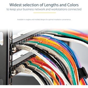 StarTech.com 1m CAT6 Ethernet Cable - White Snagless Gigabit - 100W PoE UTP 650MHz Category 6 Patch Cord UL Certified Wiri