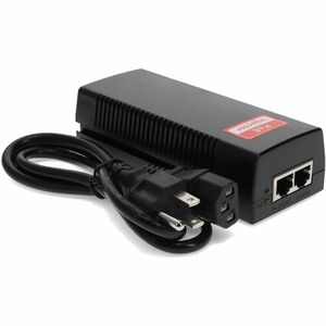 AddOn 60W POE Power Injector - 120 V AC, 230 V AC Input - 57 V DC Output - 1 x 10/100/1000Base-T Input Port(s) - 1 x 10/10