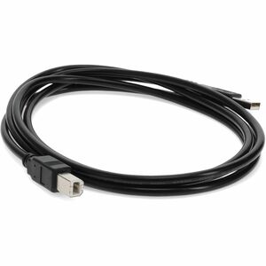 AddOn 15ft USB 2.0 (A) Male to USB 2.0 (B) Male Black Cable - 100% compatible and guaranteed to work