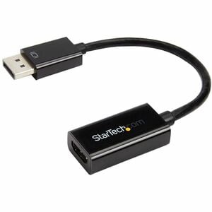 StarTech.com Adaptateur DisplayPort vers HDMI - Convertisseur DP Actif 4K30Hz vers HDMI - Câble d'Écran HDMI - Ultra HD DP