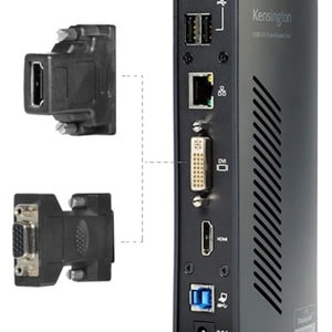 Kensington USB 3.0 Docking Station with Dual DVI/HDMI/VGA Video (sd3500v) - for Notebook - USB - 6 x USB Ports - 6 x USB 3