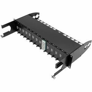 Tripp Lite 12-Fiber Patch Panel 2 MTP/MPO to 12 LC 10Gb Breakout Cassette - 2 x MTP/MPO, 12 x LC - 14 Port(s) - 14 x RJ-11